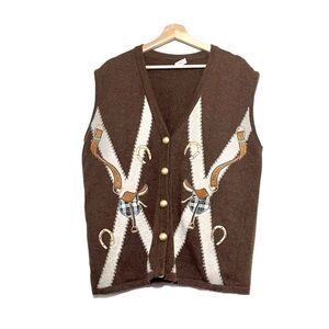 Vintage Western Sweater Vest